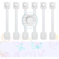 Cerraduras de Seguridad para Niños – Uiter 6Pcs cerraduras a prueba de bebé con correas ajustables- Adhesivo de 3M y…